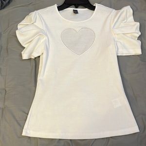 White heart blouse!
